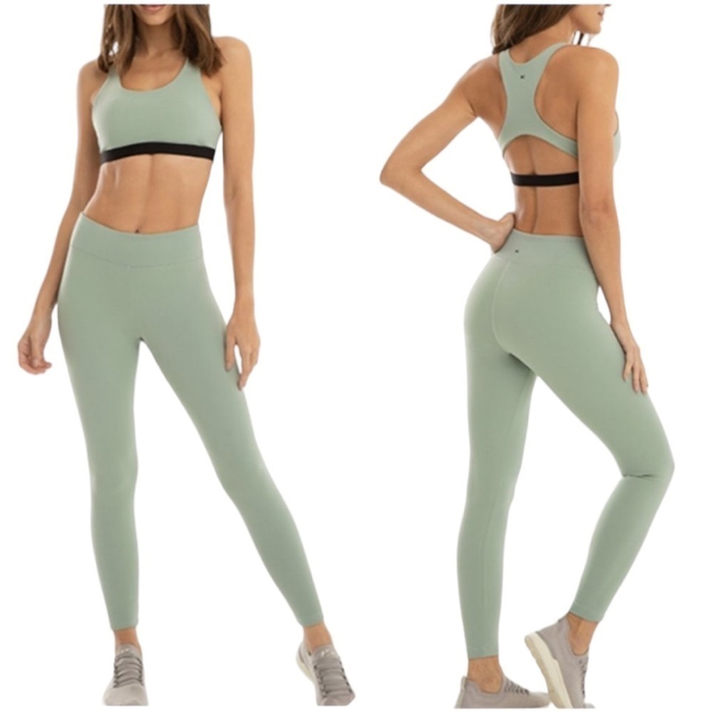Koral High Rise Blackout Performance Leggings Sage Green Size M